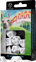 Llama Dice Set - white and black